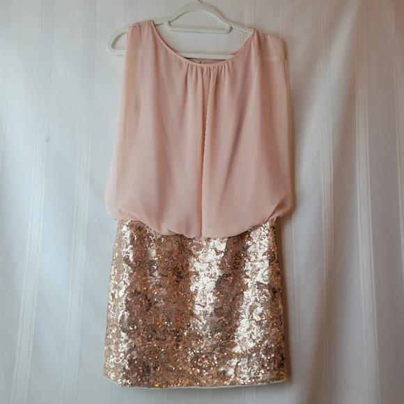 open lace back dress Aidan Mattox